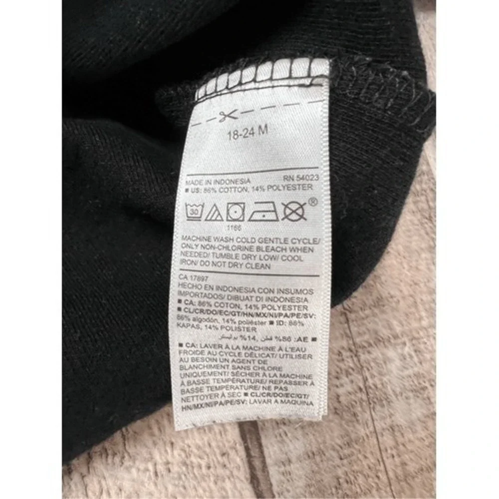 Old Navy Toddler Black Shawl Collar Button‎ Sweater 18-24 months Babycore Casual